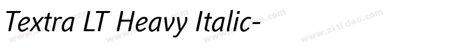 Textra LT Heavy Italic字体转换